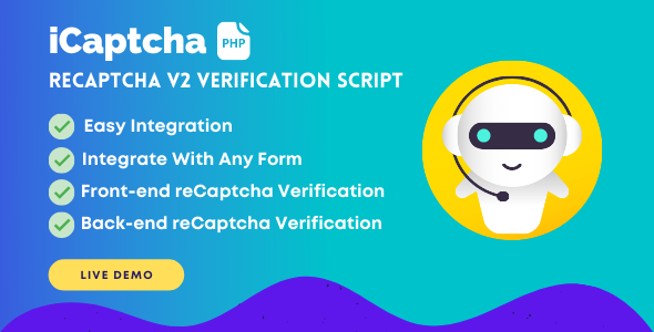 iCaptcha | Frontend & Backend reCaptcha Verification